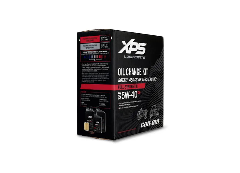 XPS Ski-Doo 4T 5W-40 Full Synthetic Oil Change Kit for Rotax 450 cc or less engine, 9779487
