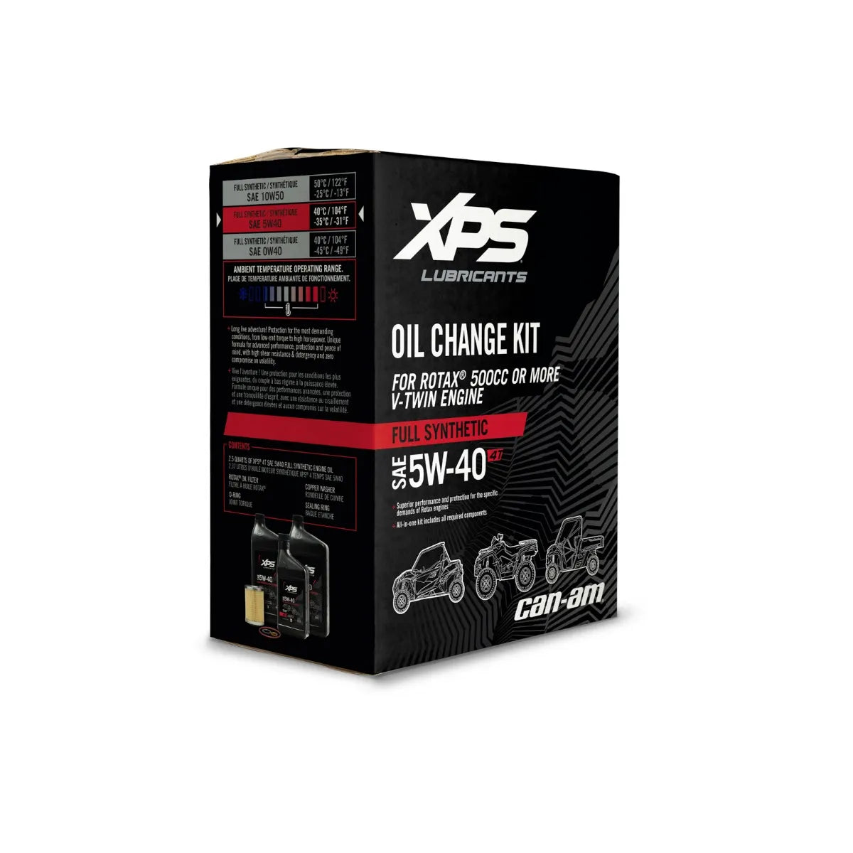 9779488 XPS Can-Am 4T 5W-40 Full Synthetic Oil Change Kit Rotax V-Twin