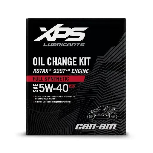 XPS Can-Am Full-Synthetic Oil Change Kit 5W-40 for Rotax 999T 5W40, 9779500
