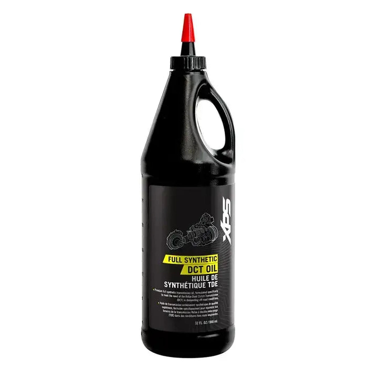 XPS full synthetic DCT oil bottle with red cap for Can-Am dual-clutch transmissions, 9779710