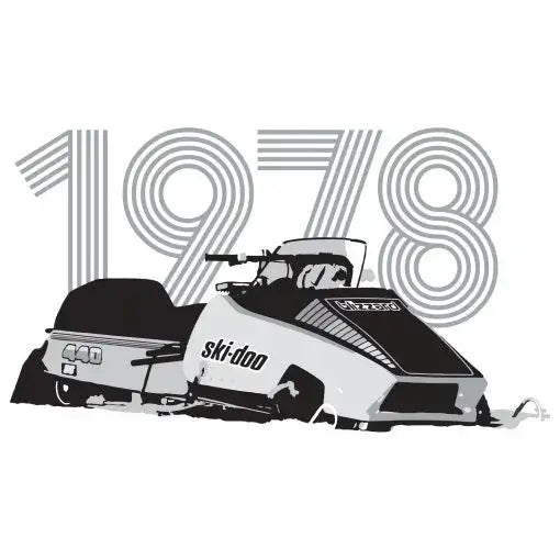 Ski-Doo Wall Decal 1978 Clear
