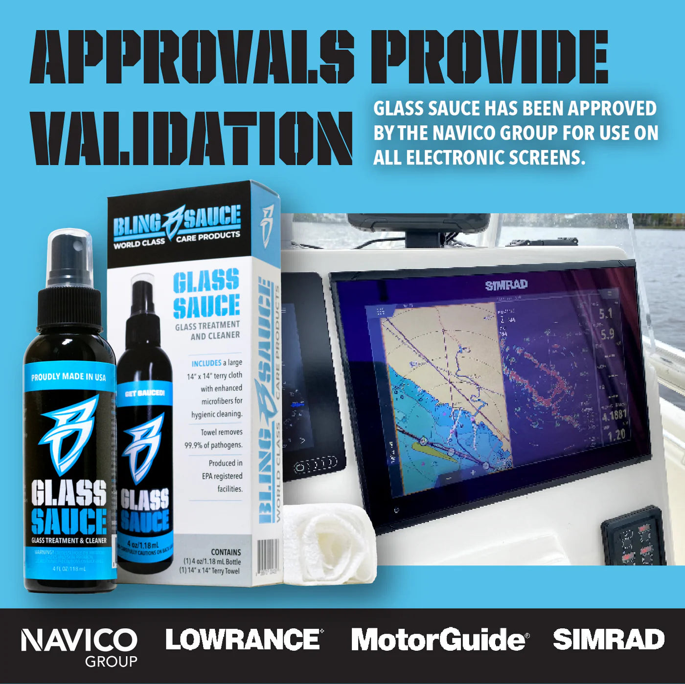 Bling Sauce Glass Sauce Glass Treatment and Cleaner Kit, 4 oz. BSGLASS0004KIT