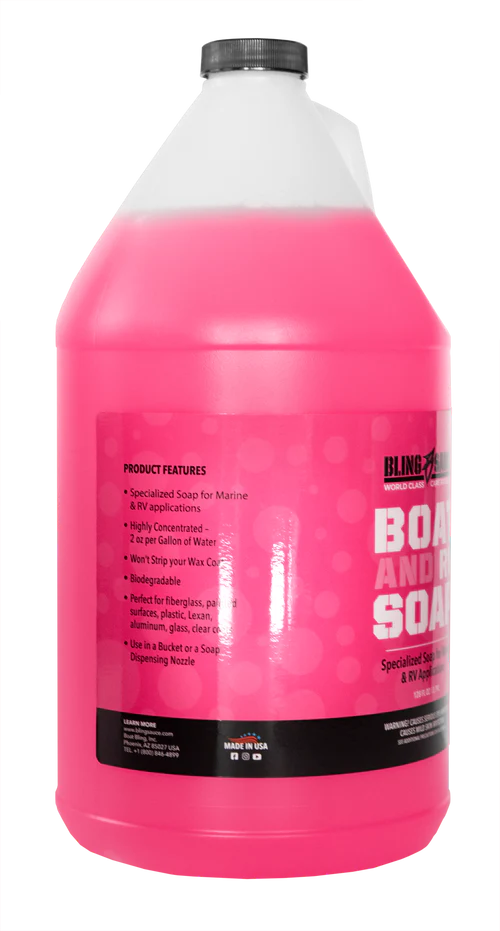 Boat Bling Boat and RV Soap Specialized Soap for Marine & RV Applications, 1 Gallon (128 Fl. Oz)