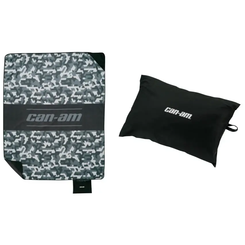 Two Can-Am branded items on a white background