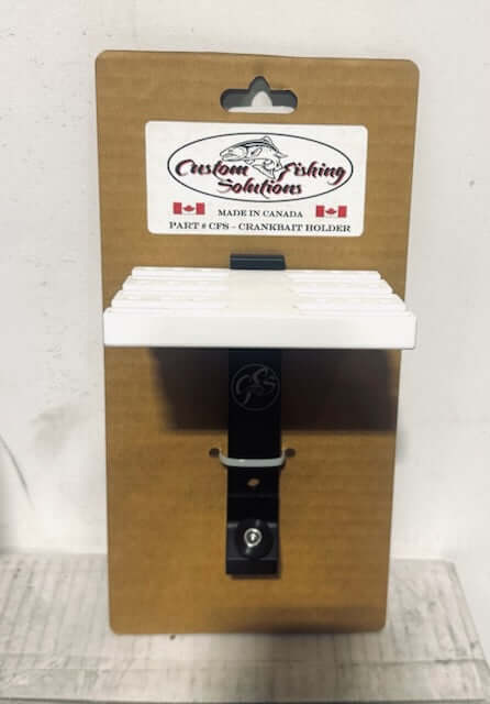 Custom Fishing Solutions Single Crank Bait Holder – Track-Mounted Lure Organizer for Boats | 50% Off Sale