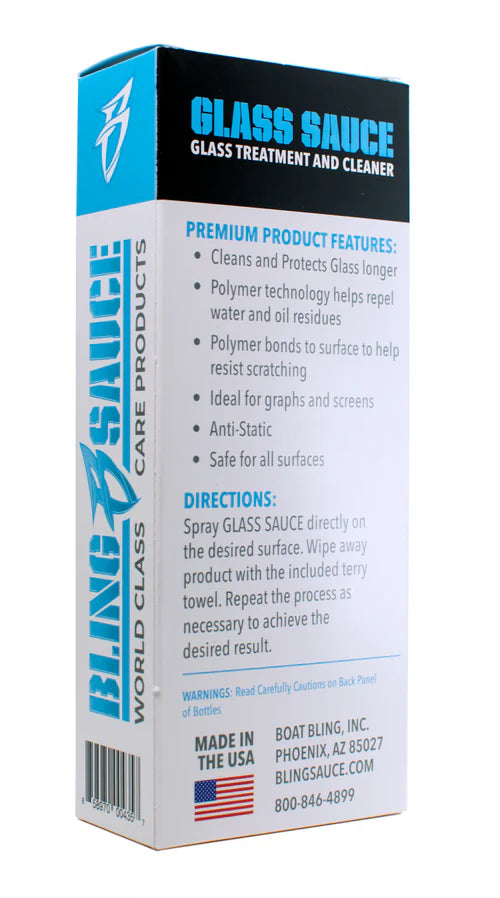 Bling Sauce Glass Sauce Glass Treatment and Cleaner Kit, 4 oz. BSGLASS0004KIT