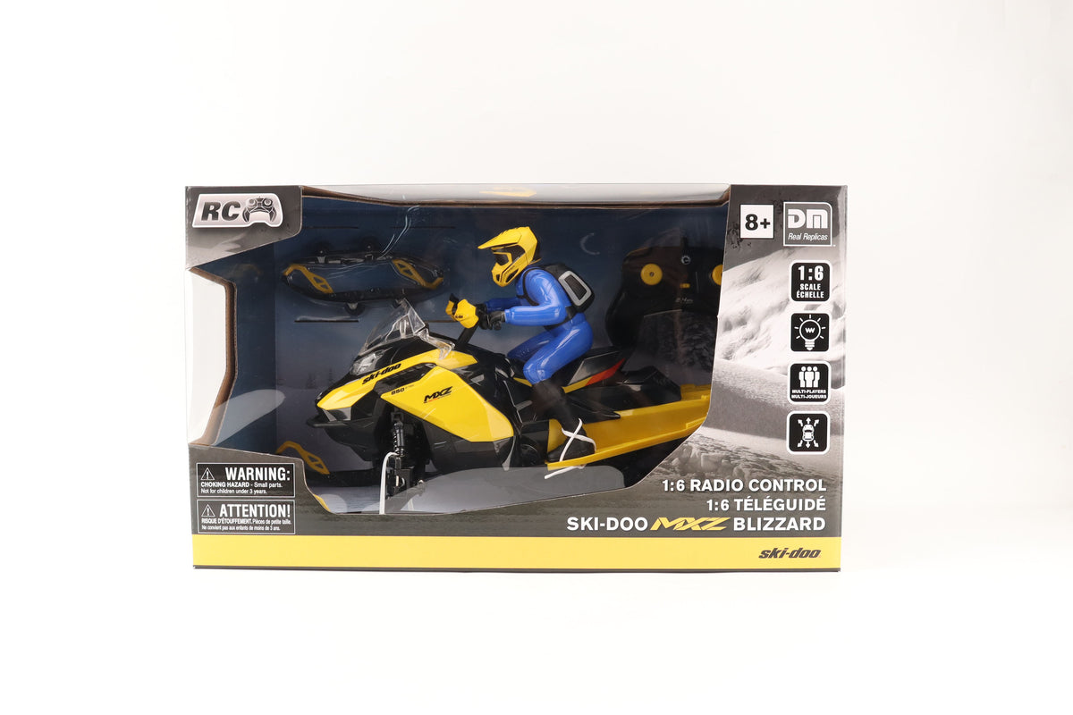 Motoneige Ski-Doo MXZ RC Blizzard 1:6 – Véhicule d'aventure hivernale télécommandé | LIQUIDATION