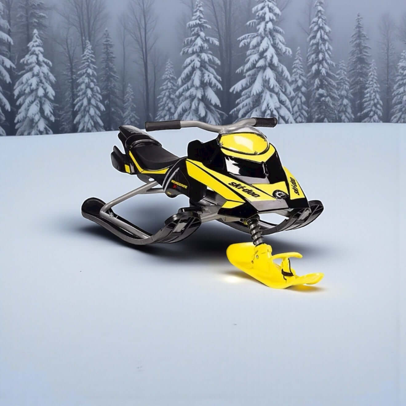 Ski-Doo 3-Ski Snow Sled for Kids – Lightweight Winter Sled for Outdoor Fun - B103900000