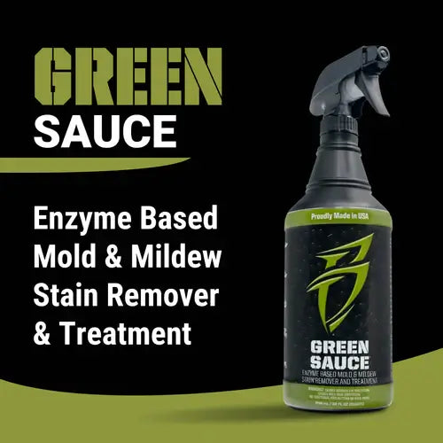 Bling Sauce Green Sauce Enzyme-Based Mold and Mildew Stain Remover and Treatment 32oz, GSC00946