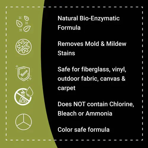 Bling Sauce Green Sauce, nettoyant et traitement enzymatique contre les moisissures et les taches de mildiou, 946 ml (32 oz), GSC00946