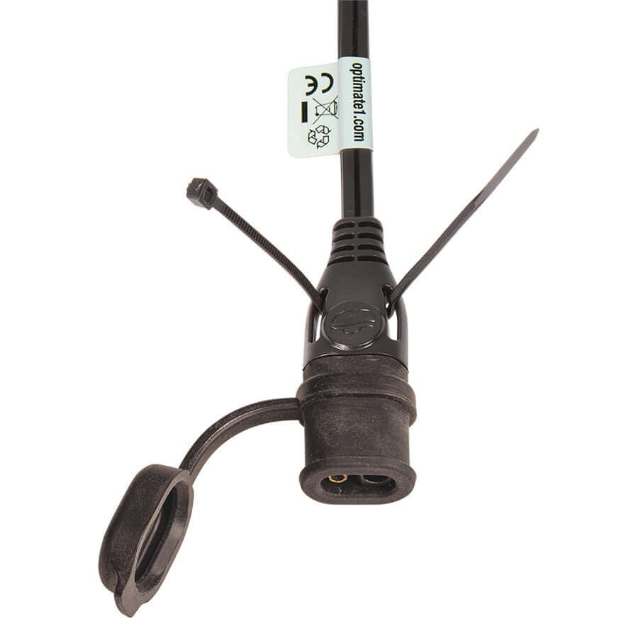 Black waterproof battery lead