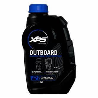 XPS Outboard oil container on a white background