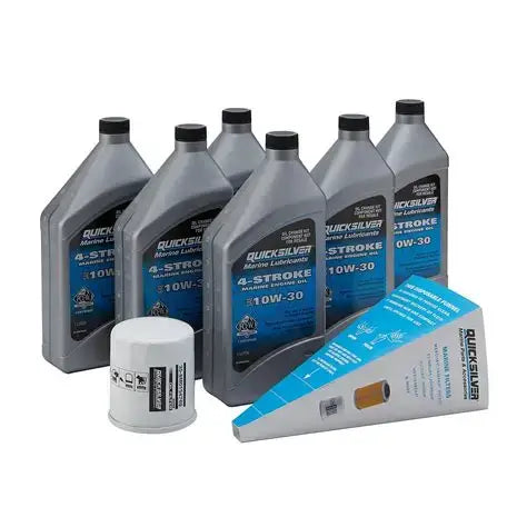 Quicksilver 10W-30 Oil Change Kit for Yamaha Outboard F200-F250, 6 Liters kit view