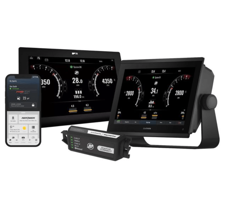 Mercury SmartCraft Connect Level 3 - Single Engine, Under Cowl Mount, Compatible with Garmin and Raymarine Displays