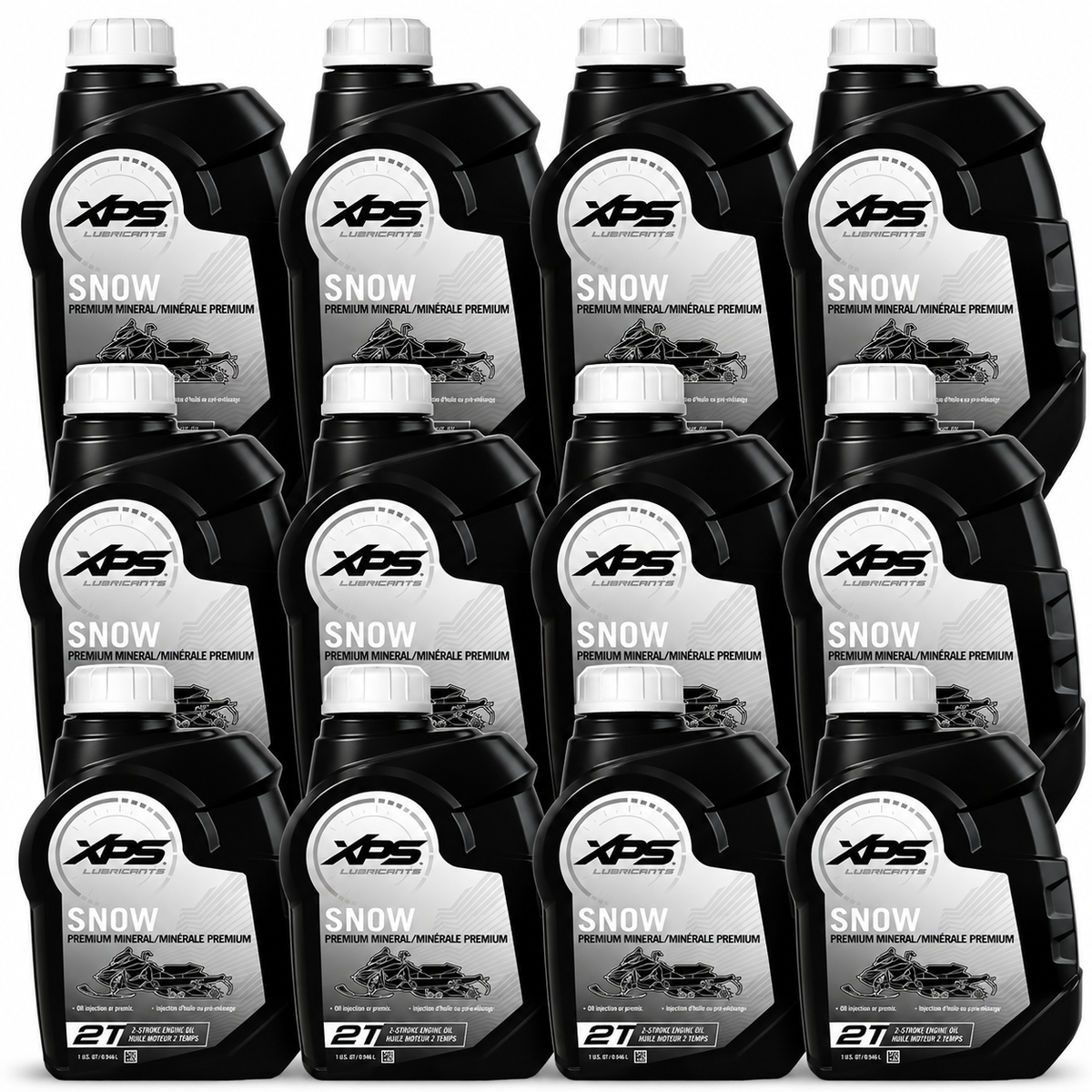 XPS Ski-Doo 2T Premium Mineral Oil, case of 12 quarts, 9779119 X 12