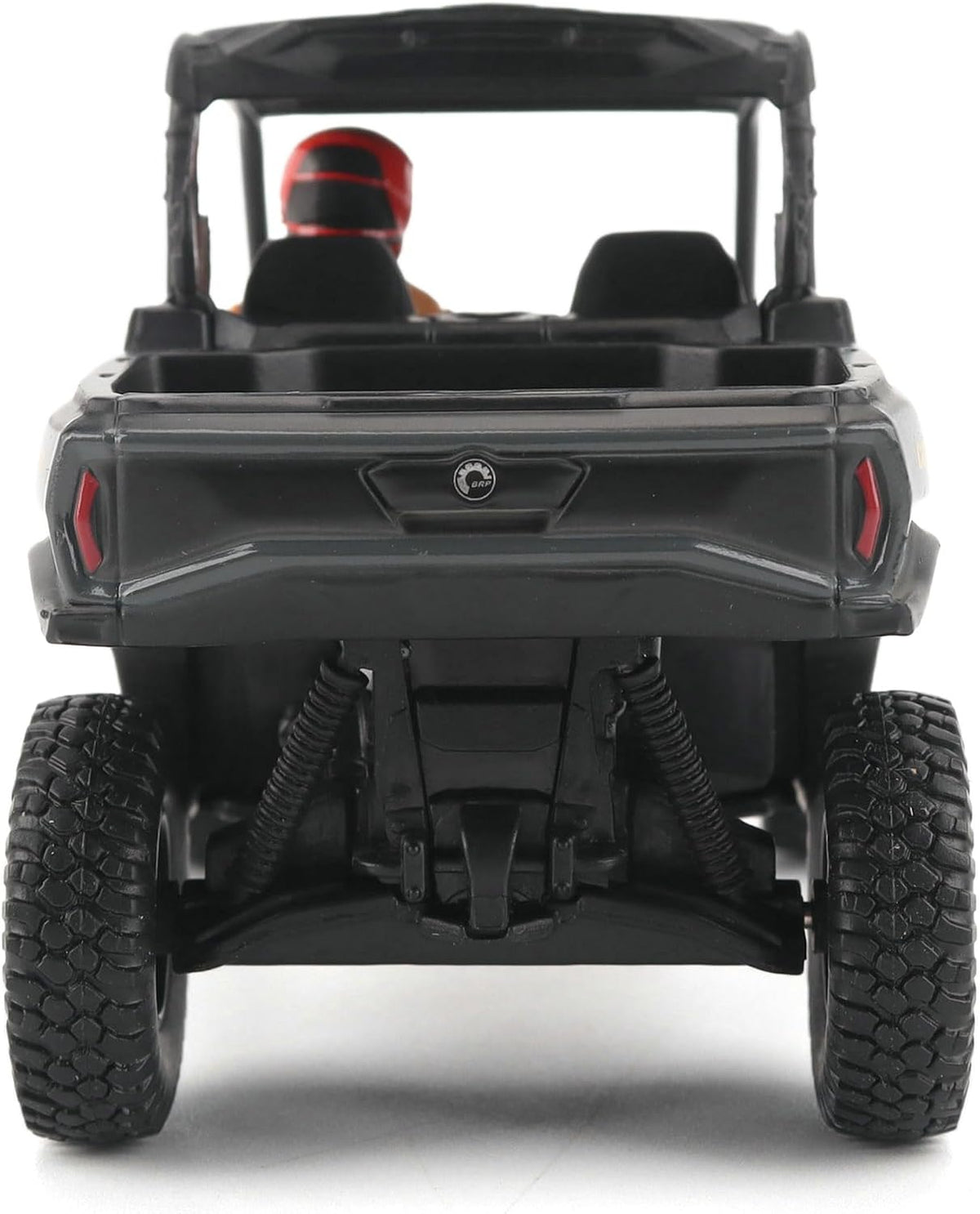 Diecast Masters Can-Am Commander XT-P 1000R 1:32 diecast model #60029, straight-on rear view with cargo box and taillights