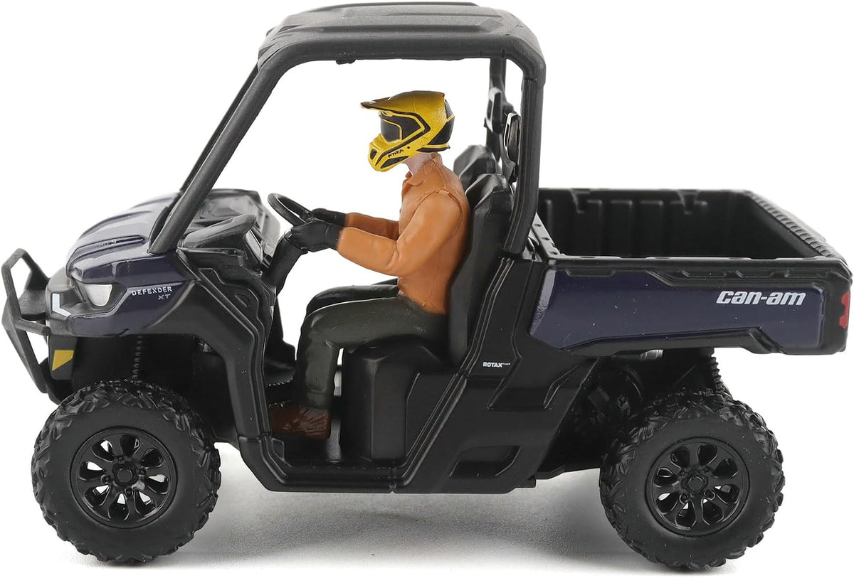 Diecast Masters Can-Am Defender XT HD9 1:32 diecast model in navy #60032, left side profile