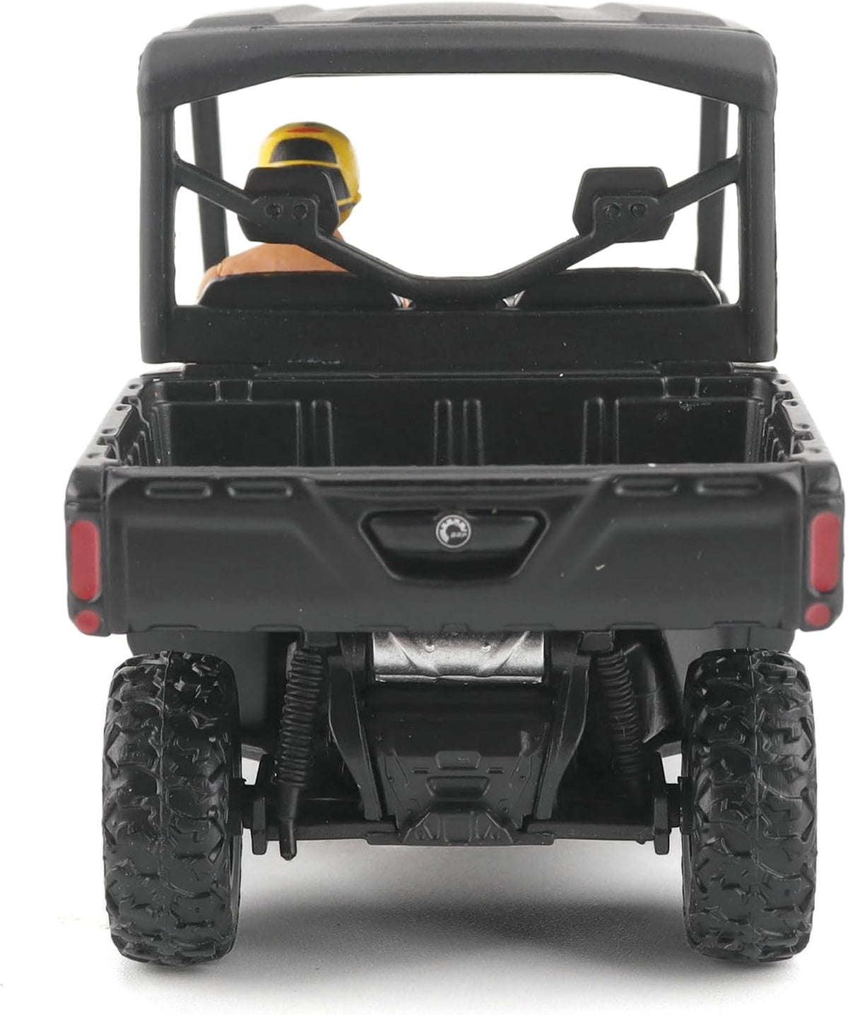 Diecast Masters Can-Am Defender XT HD9 1:32 diecast model in navy #60032, straight-on rear view with cargo bed and taillights