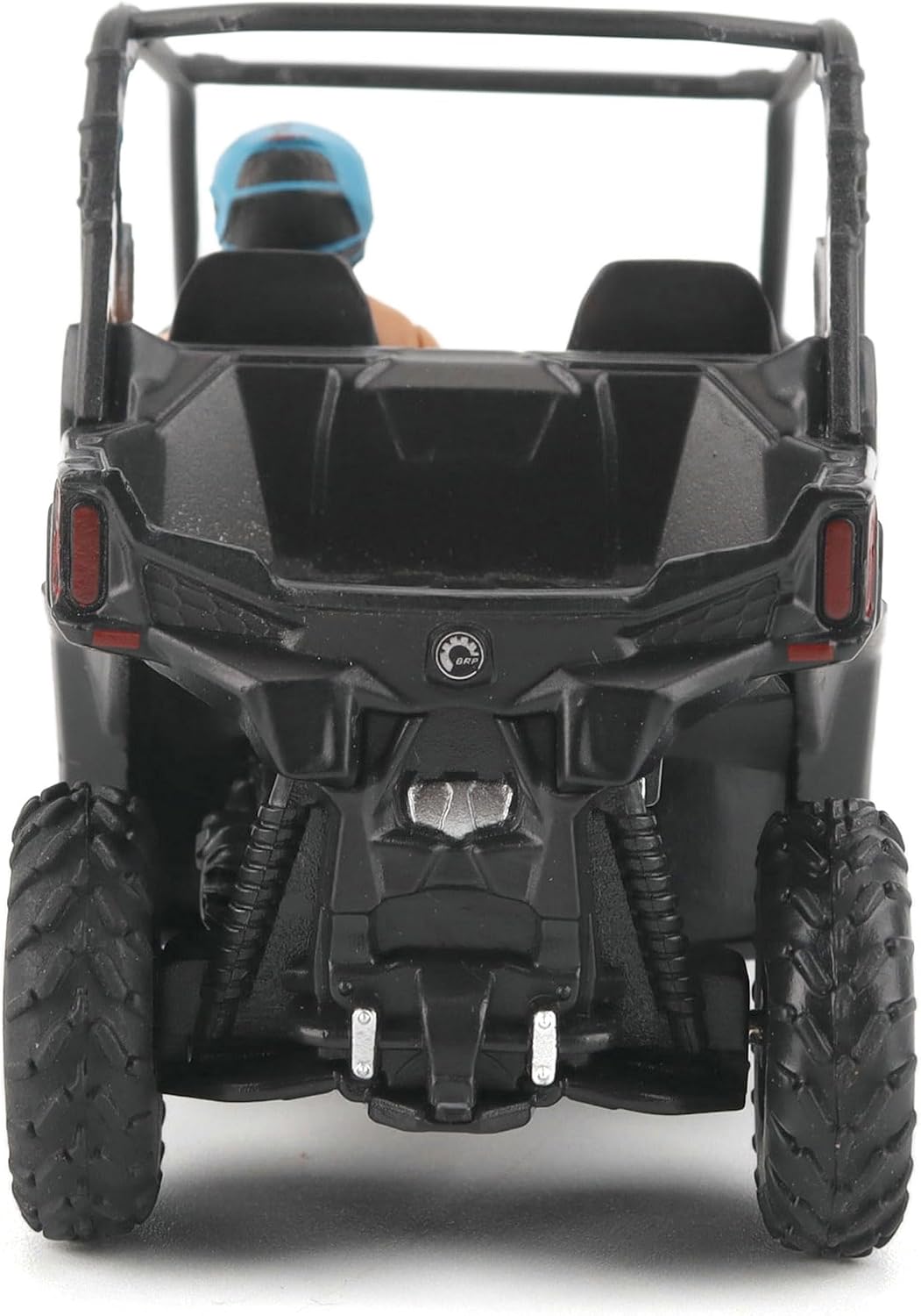 Diecast Masters Can-Am Maverick Trail DPS 1000 1:32 diecast model in black #60028, straight-on rear view with cargo bed and taillights