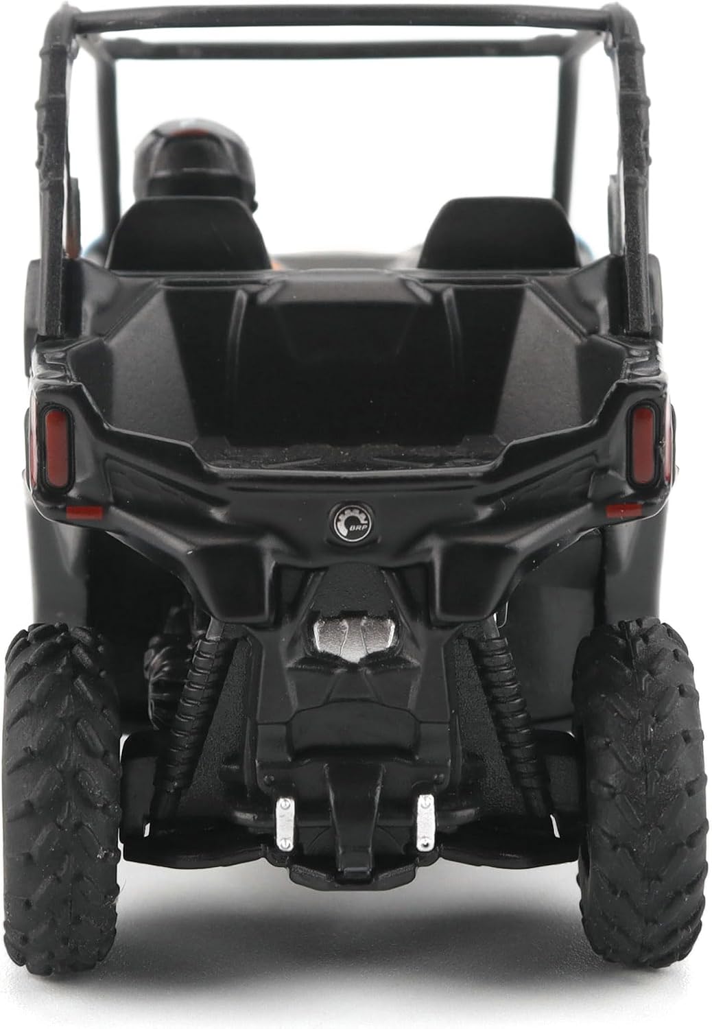 Diecast Masters Can-Am Maverick Trail DPS 1000 1:32 diecast model in blue #60027, straight-on rear view with cargo bed and taillights
