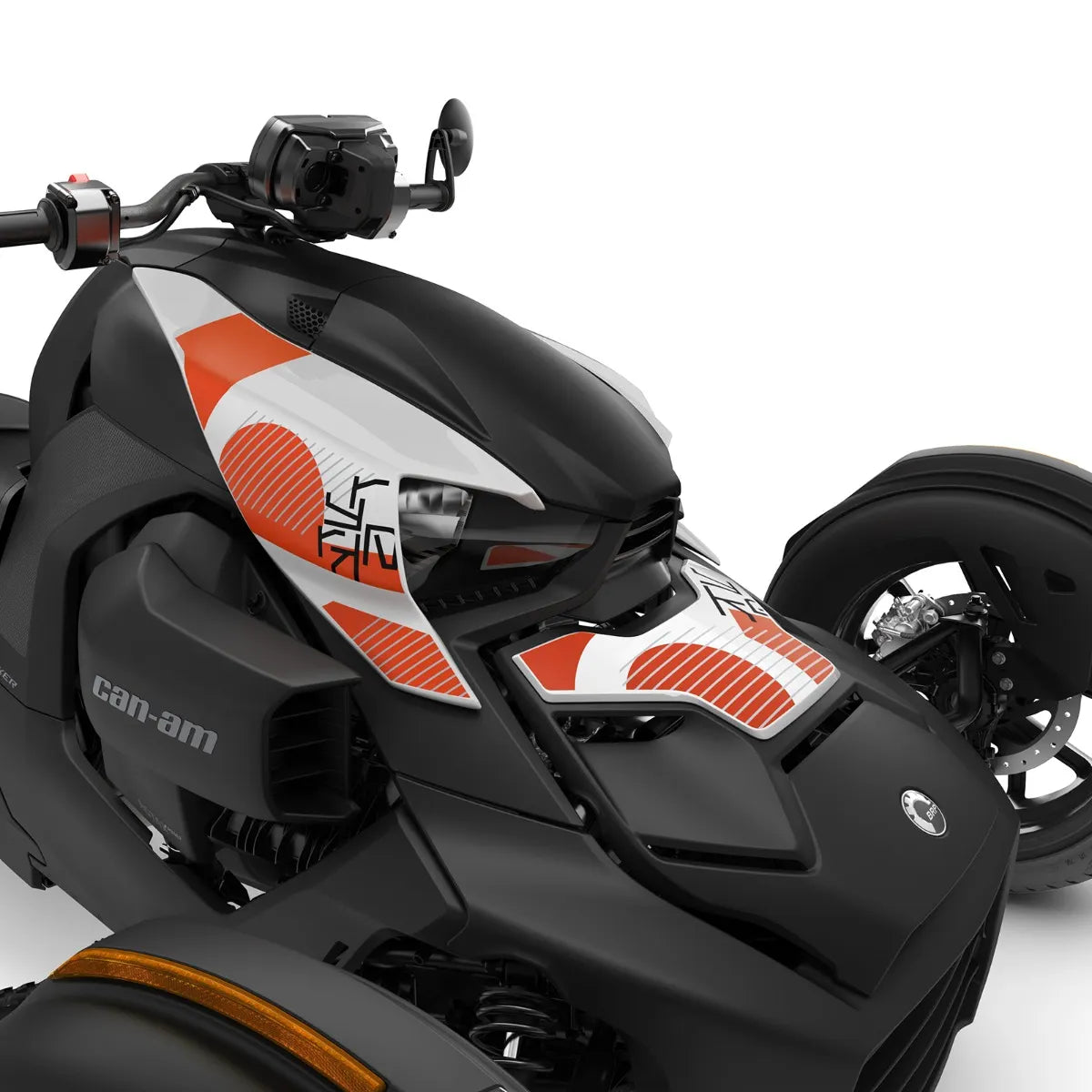 Can-Am Ryker Exclusive Panel Kit in Cyber Orange installed, 219401279