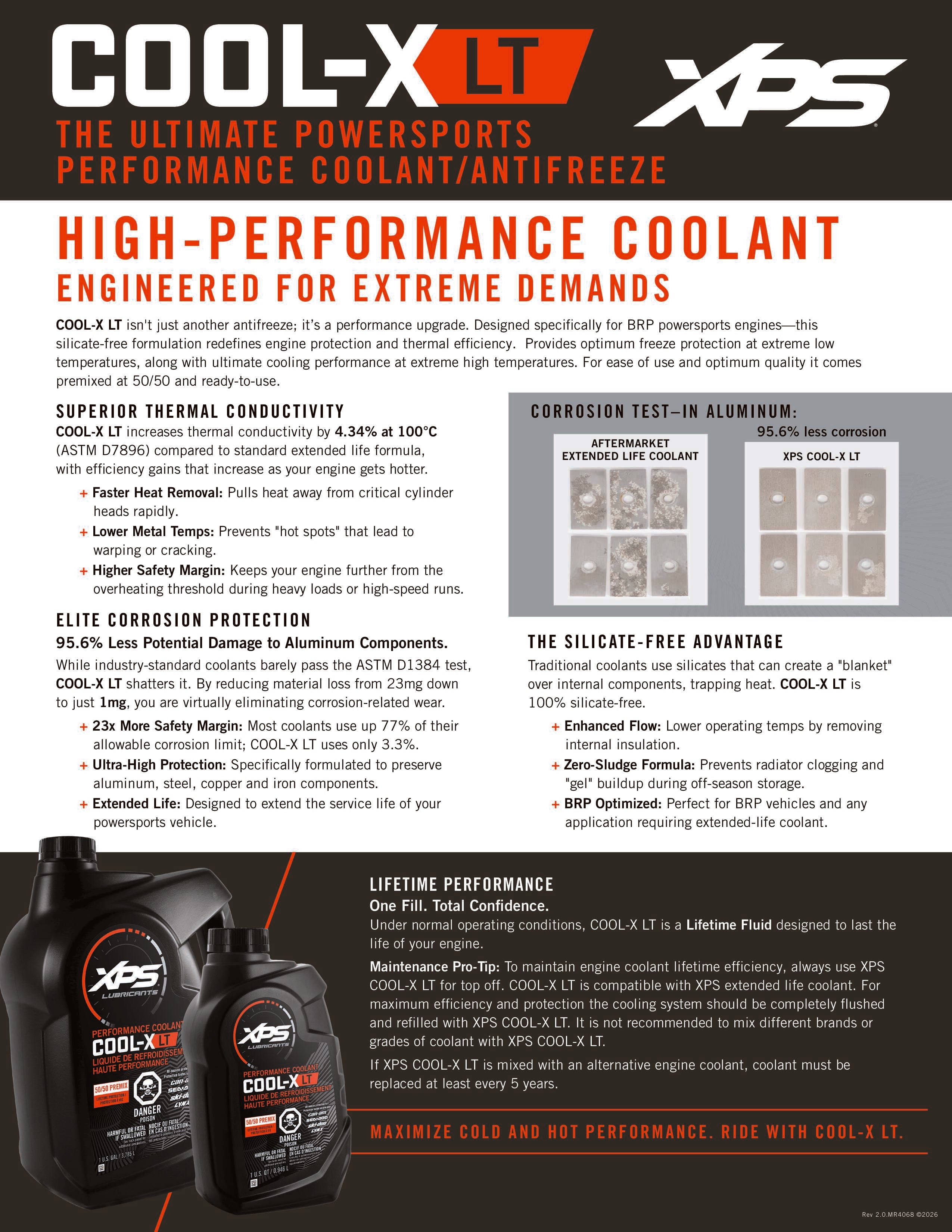 NEW XPS Cool-X LT The Ultimate Powersports Performance Coolant / Anti-Freeze