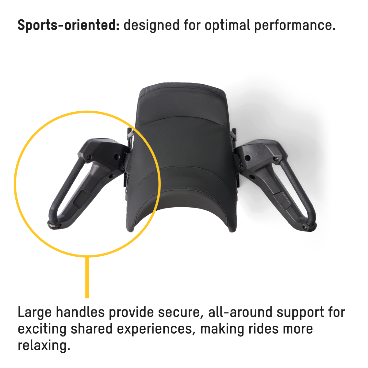Ski-Doo WideTrack 2-up Seat 860202037, large handles