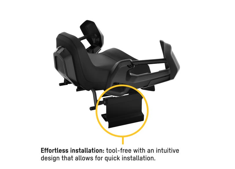 Siège passager chauffant Ski-Doo WideTrack noir, 860202033