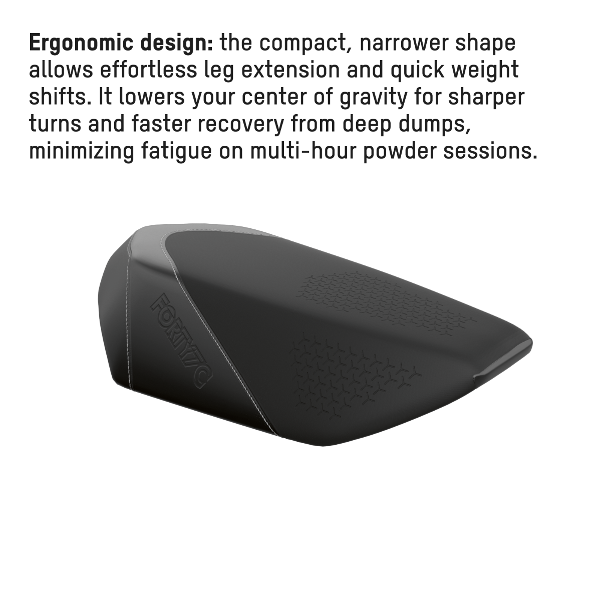 Ski-Doo Deep Snow Compact Seat 860201736, compact narrower shape