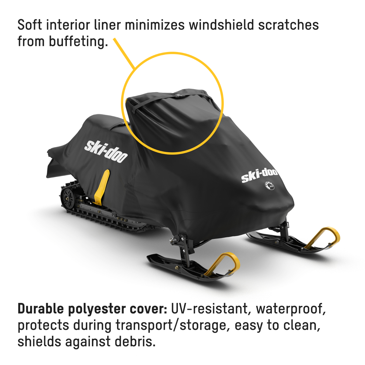 Ski-Doo RAP-Clip Cover for Youth 860202553, soft interior liner