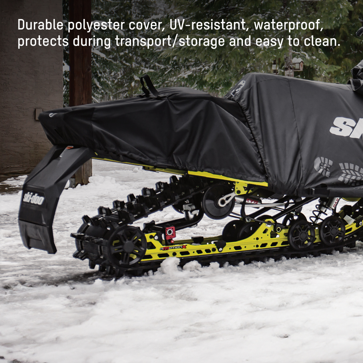Ski-Doo Tunnel Cover 860201844 installed on a snowmobile
