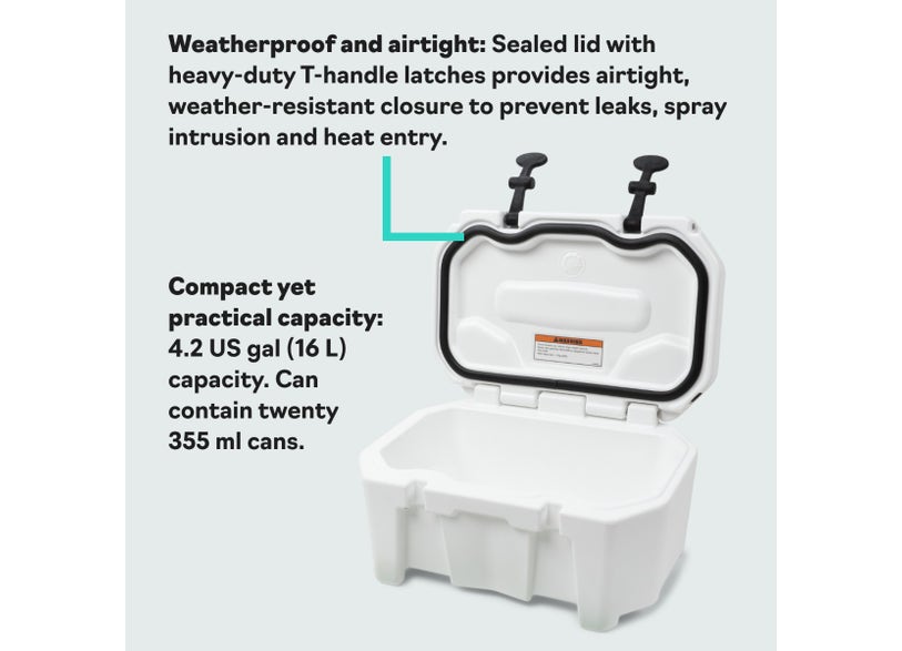 Sea-Doo LinQ 4.2 US Gal (16 L) Rigid Cooler PWC - Secure Storage, 295100698