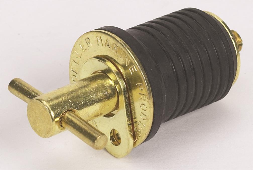Moeller Boat Turn-Tite Brass Bailer Plug – 1", 020899-50