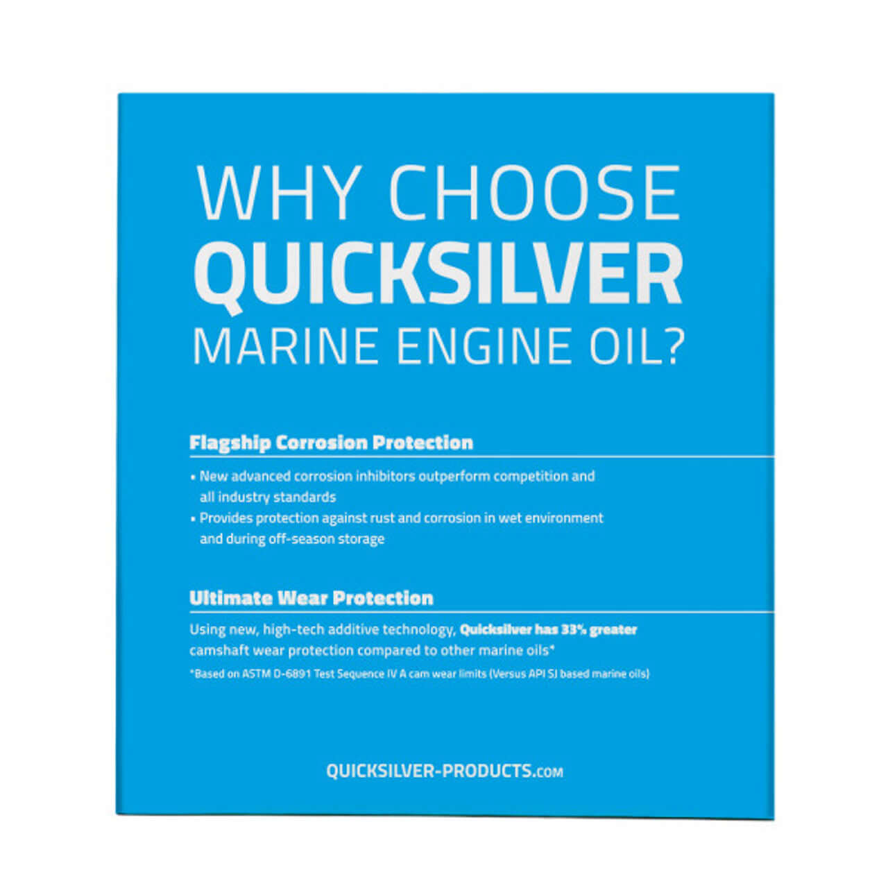 Quicksilver 10W-30 Oil Change Kit for V6/V8 175-300hp 4-Stroke, 6.6 Liters info card