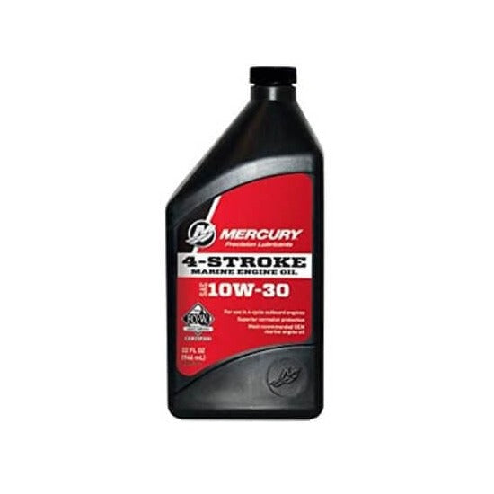 Huile moteur hors-bord 4 temps Mercury Marine 10W-30 - 1 litre ou 1 gallon, 8M0078638