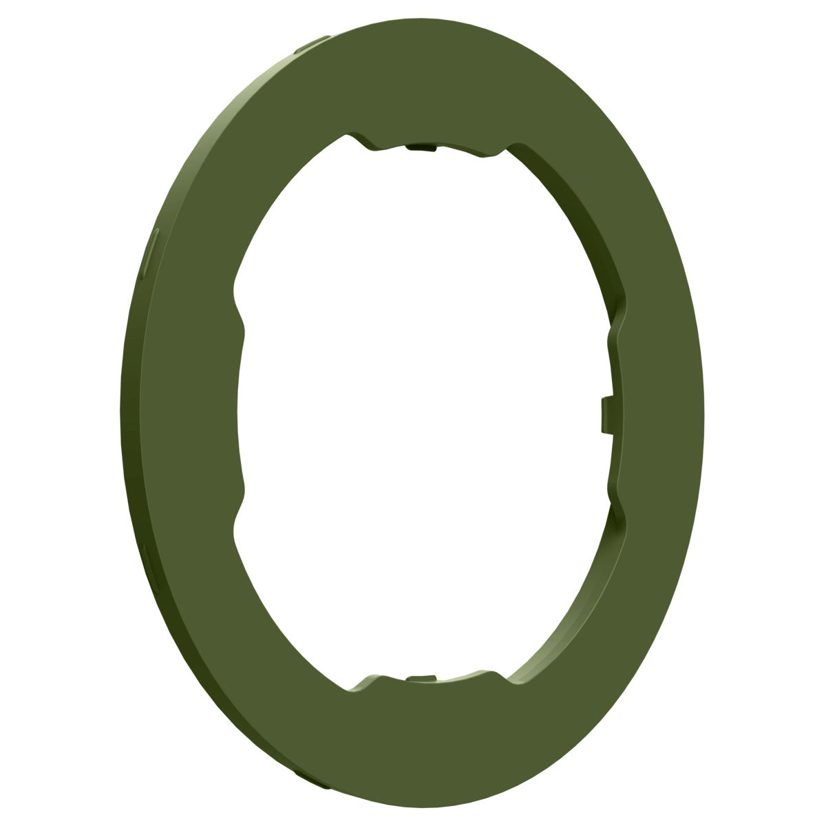 Quad Lock Colored Mag Ring olive green oval mounting adapter front view