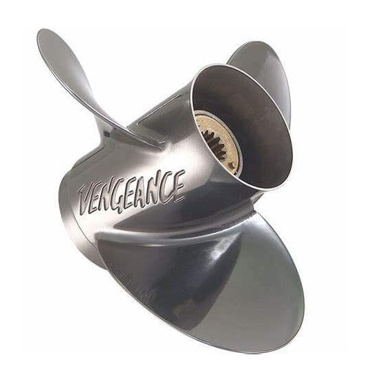 Mercury Marine Vengeance 14x12 3-blade aluminum propeller chrome finish right hand rotation