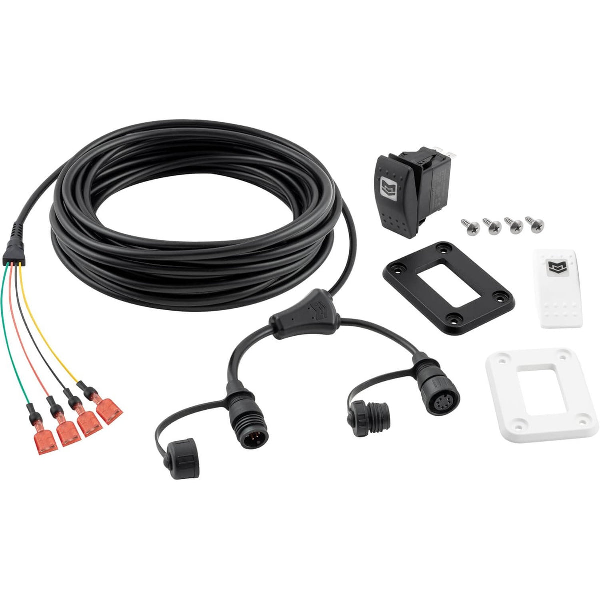 Minn Kota MKR-30 remote power switch kit with wiring harness rocker switch and mounting plates