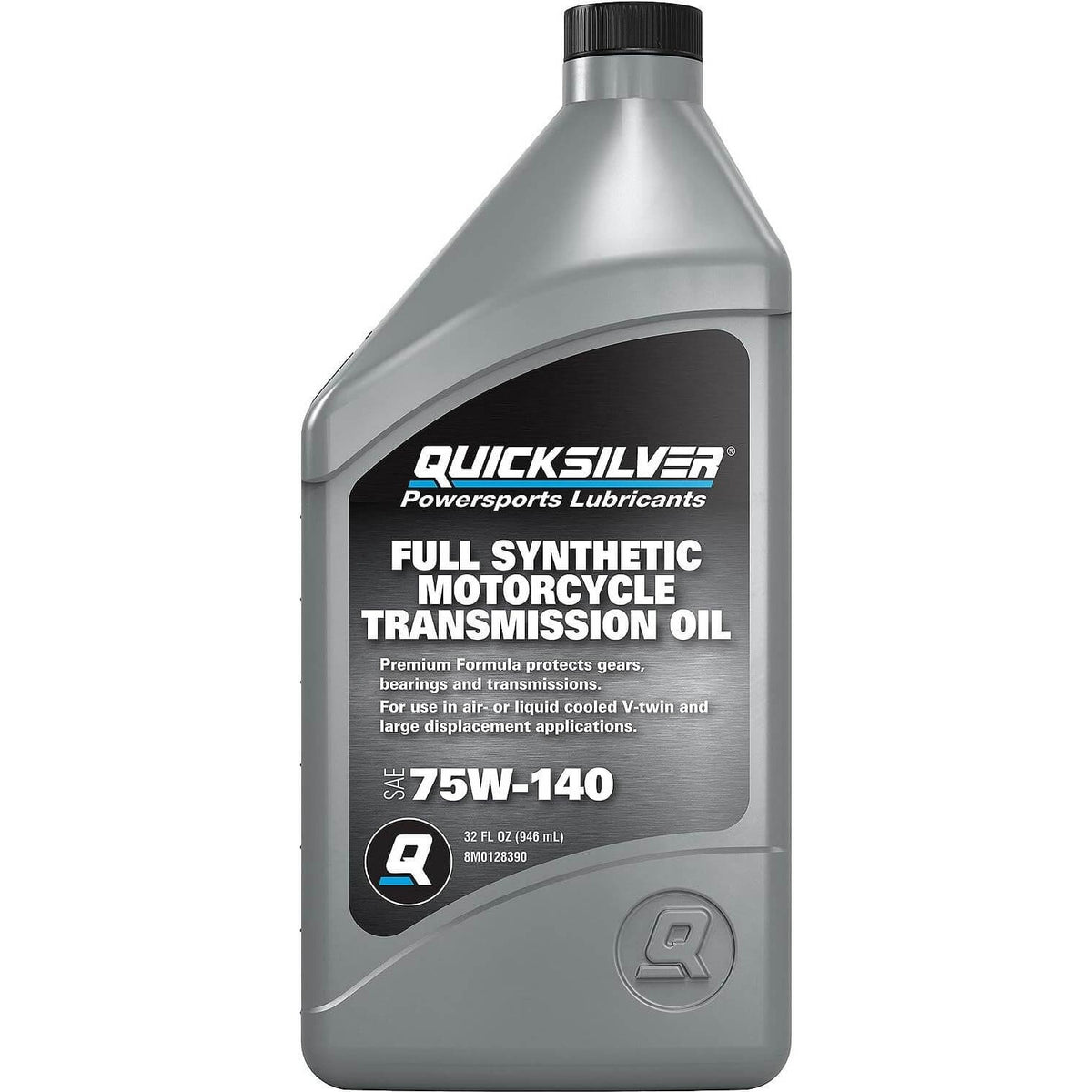 Huile de transmission de moto Quicksilver 8M0128390 75W-140, 1 pinte