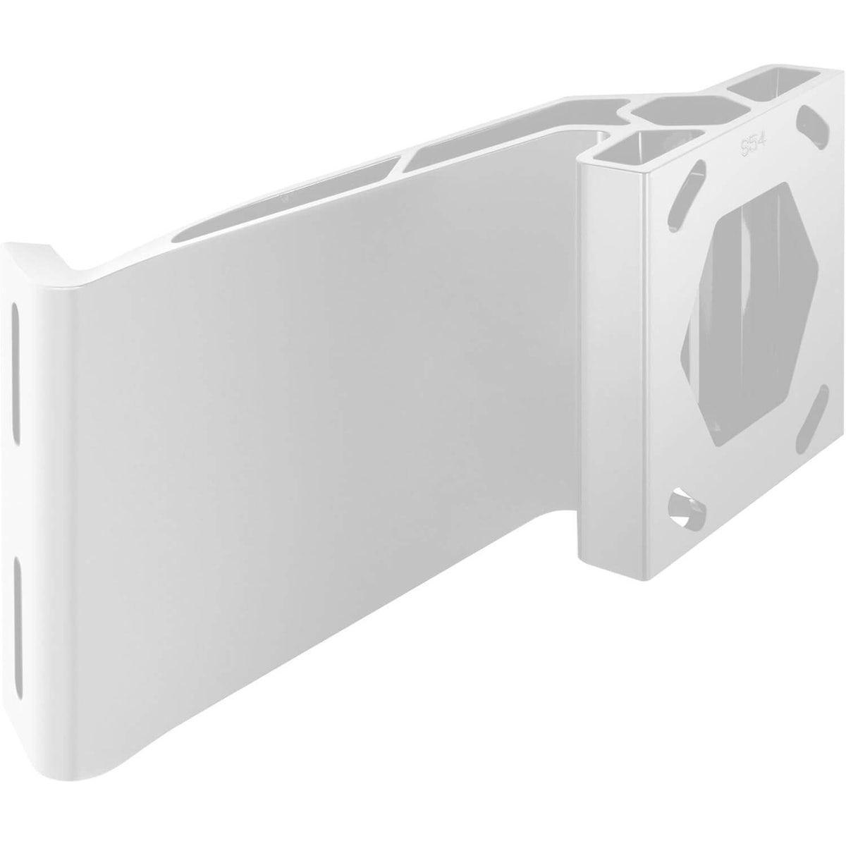 Minn Kota Raptor 1810382 white 4 inch starboard jack plate bracket side view