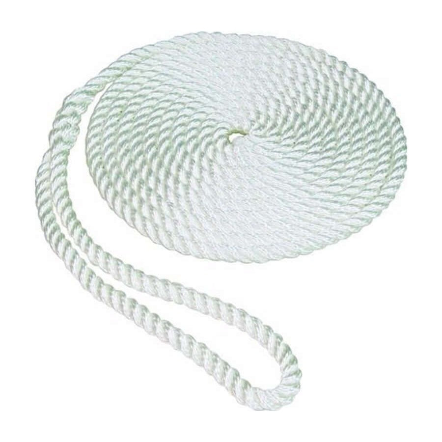 Unicord Premium Double Braided White Dockline 3/8 X 10' for Marine - 458301