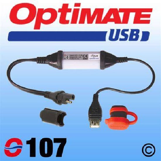 O107 Chargeur USB 2.1A étanche - Connecteur SAE OptiMate Power Port | Liquidation