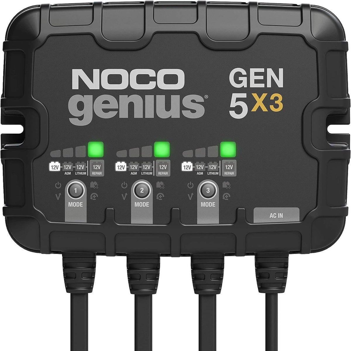 NOCO GEN5X3 3-Bank 15A Onboard Marine Battery Charger 12V AGM Lithium Waterproof  | CLEARANCE