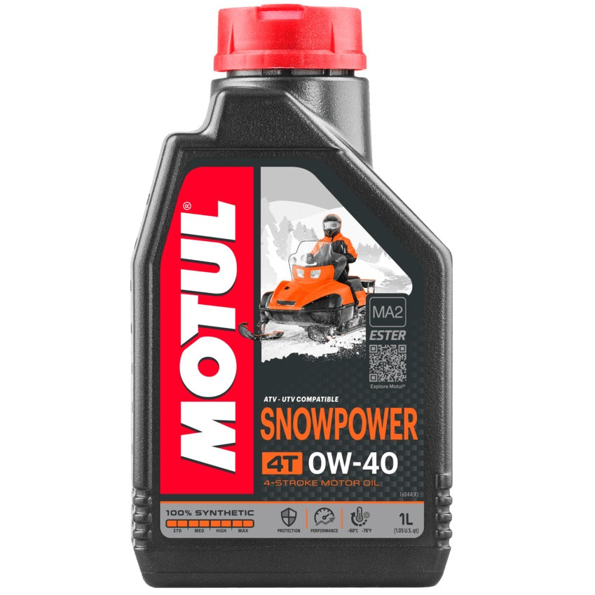 Huile Moteur Synthétique Ester Motul Snowpower 4T 0W40 - Performance Motoneige
