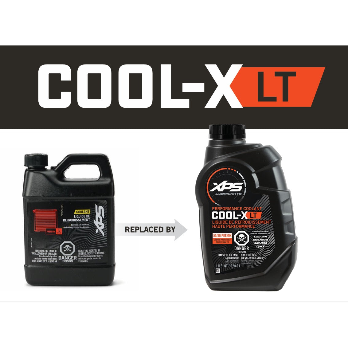 Nouveau XPS Cool-X LT, le liquide de refroidissement / antigel haute performance ultime 50/50 prémélangé, 9779730, 9779732