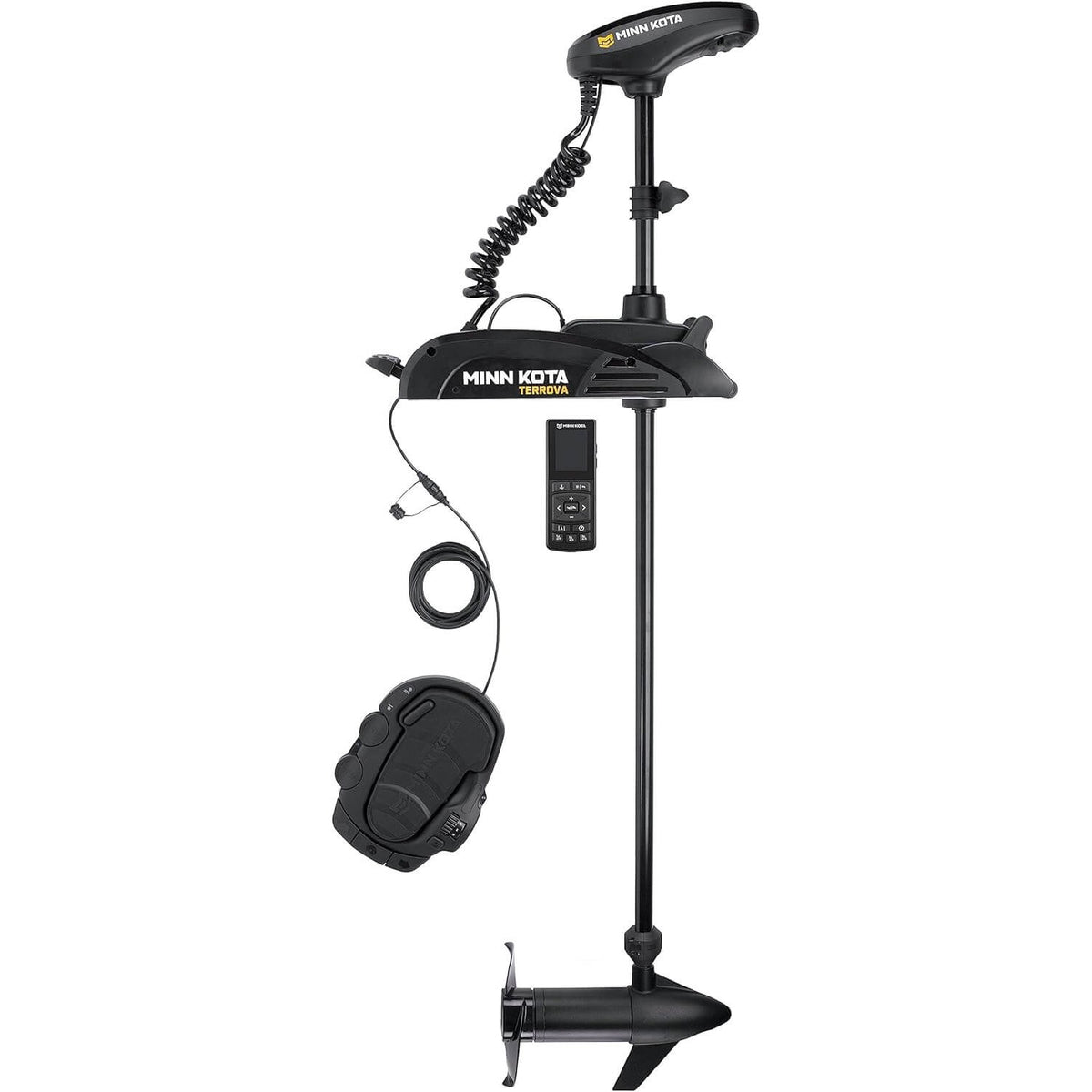 Minn Kota Terrova 55 lb thrust 45in shaft bow mount trolling motor with foot pedal and remote