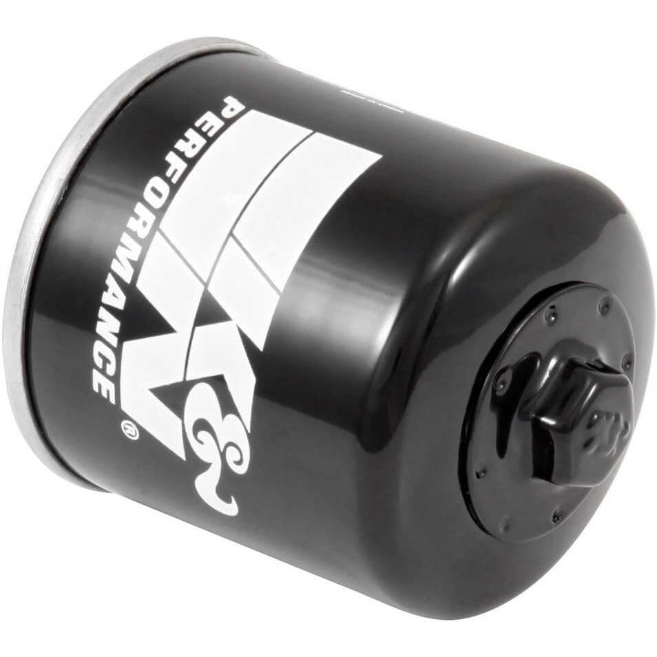 K&N KN2041-3 black spin-on oil filter with hex nut for Can-Am and BRP powersports engines