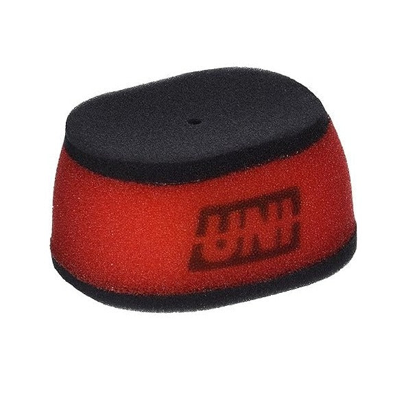 UNI NU-2378ST two-stage foam air filter red and black oval ATV UTV replacement