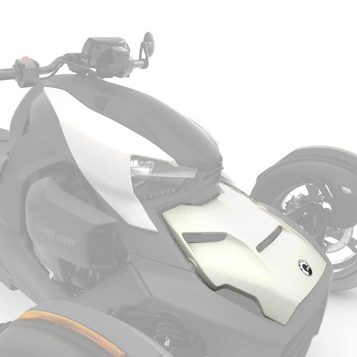 Can-Am Ryker Epic Hood front panel highlighted on three-wheeler MY22 and up