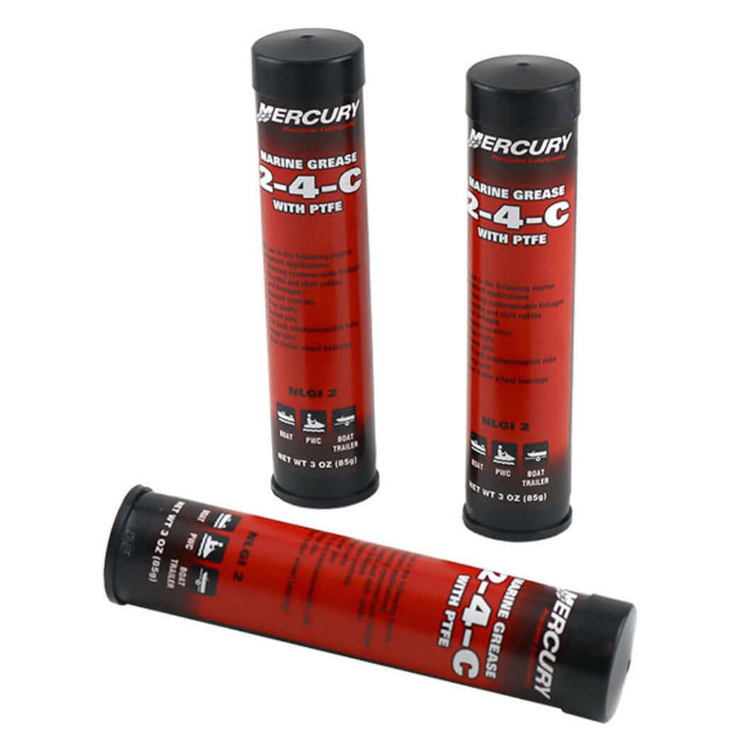 Mercury Marine 2-4-C marine grease with PTFE 3 oz cartridges pack of 3